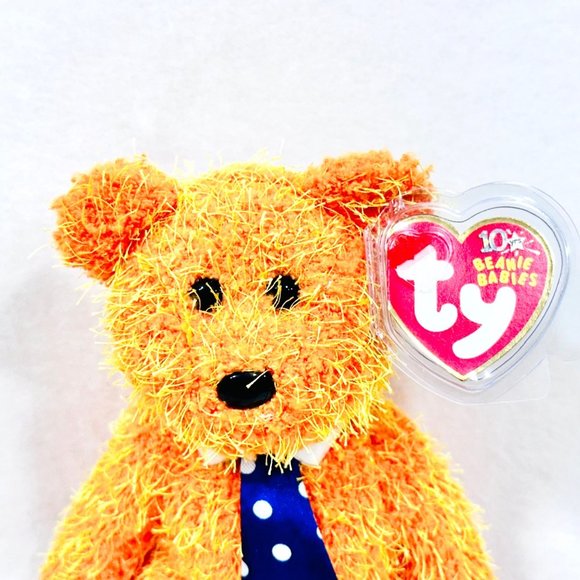 Ty Beanie Baby 10th Anniversary "Pappa" Bear (2002) - Picture 4 of 9